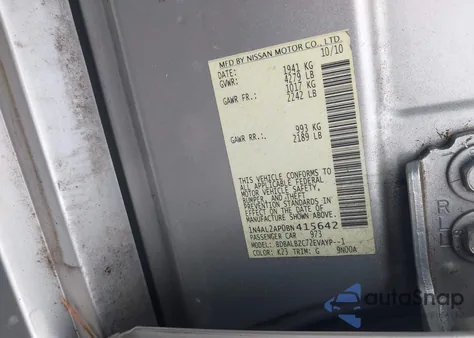 2011 Nissan Altima 2.5 S from USA, damaged, VIN 1N4AL2AP0BN415642